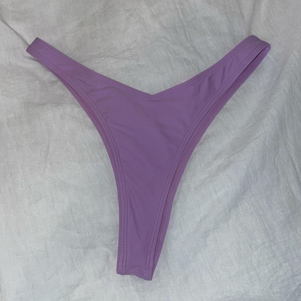 Small Purple Thong Bikini Bottoms
